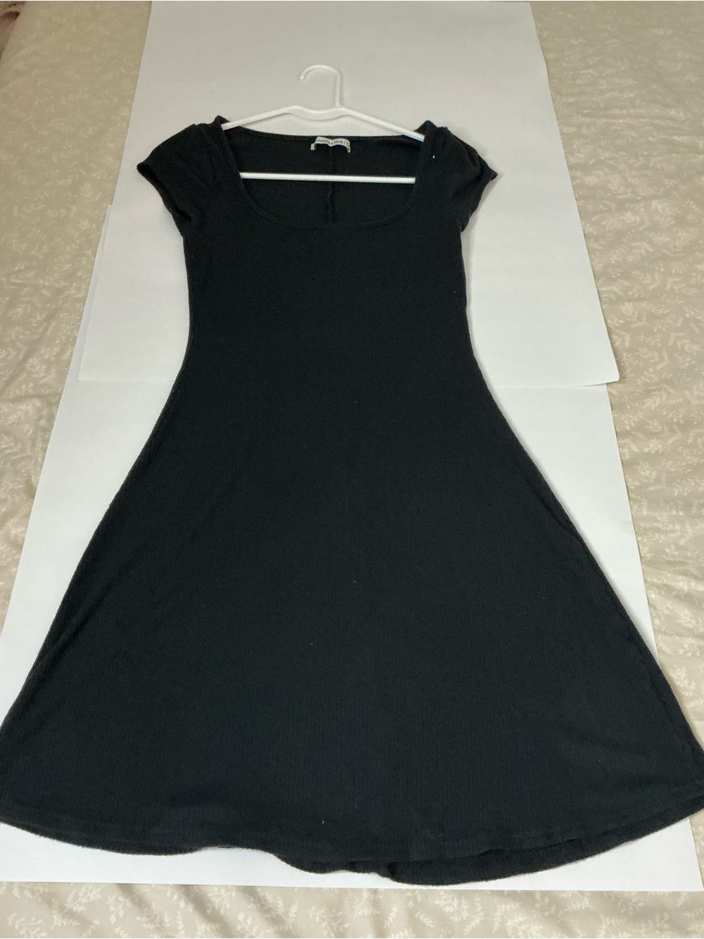 Abercrombie & Fitch Black Mini Scoop-Neck A-Line Dress